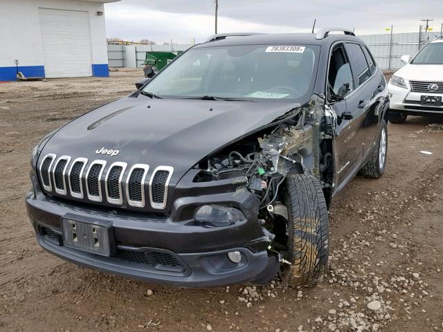 1C4PJLCS6EW103566 - 2014 JEEP CHEROKEE L BLACK photo 2