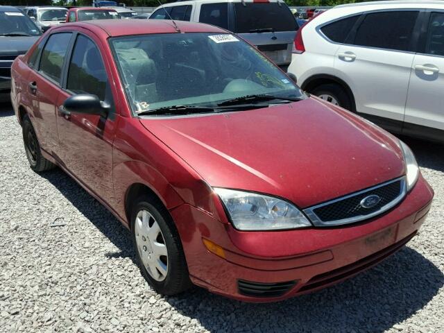 1FAFP34N75W148346 - 2005 FORD FOCUS ZX4 RED photo 1