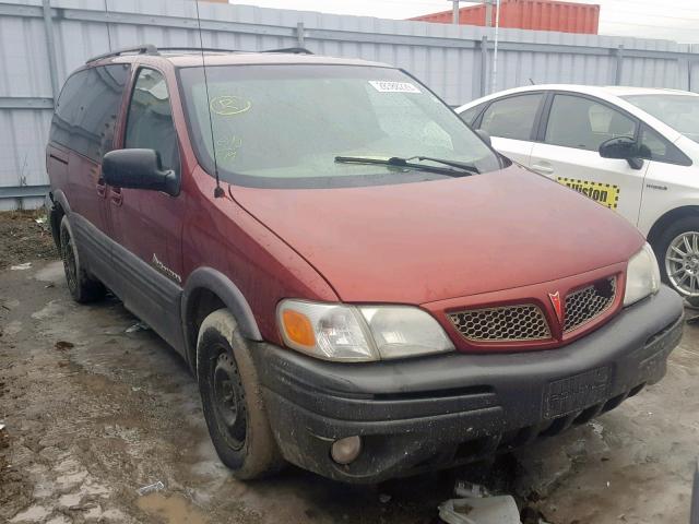 1GMDX03EX2D239003 - 2002 PONTIAC MONTANA BURGUNDY photo 1