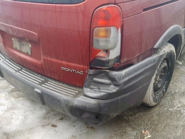 1GMDX03EX2D239003 - 2002 PONTIAC MONTANA BURGUNDY photo 9