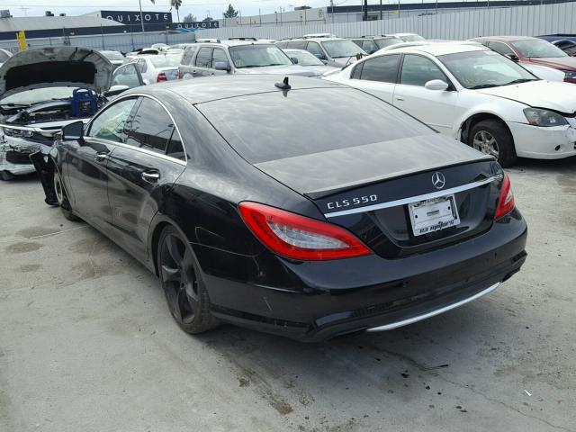 WDDLJ7DB8EA120795 - 2014 MERCEDES-BENZ CLS 550 BLACK photo 3