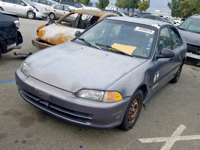 JHMEG8645RS001154 - 1994 HONDA CIVIC DX GRAY photo 2