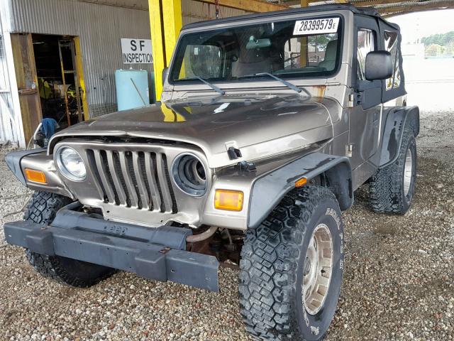 1J4FA29124P787250 - 2004 JEEP WRANGLER / TAN photo 2