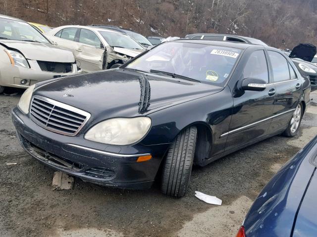 WDBNG83J04A424524 - 2004 MERCEDES-BENZ S 430 4MAT BLACK photo 2