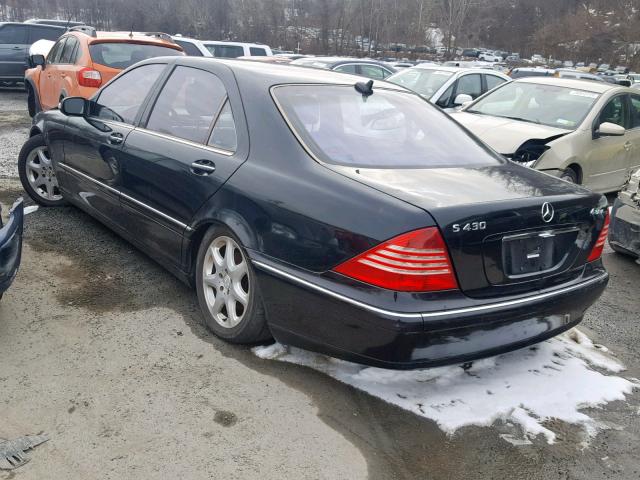 WDBNG83J04A424524 - 2004 MERCEDES-BENZ S 430 4MAT BLACK photo 3