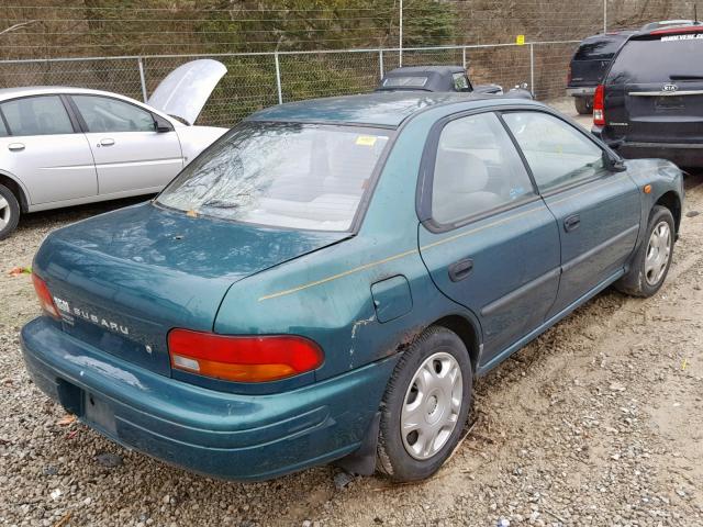 JF1GC4352YH502709 - 2000 SUBARU IMPREZA L GREEN photo 4