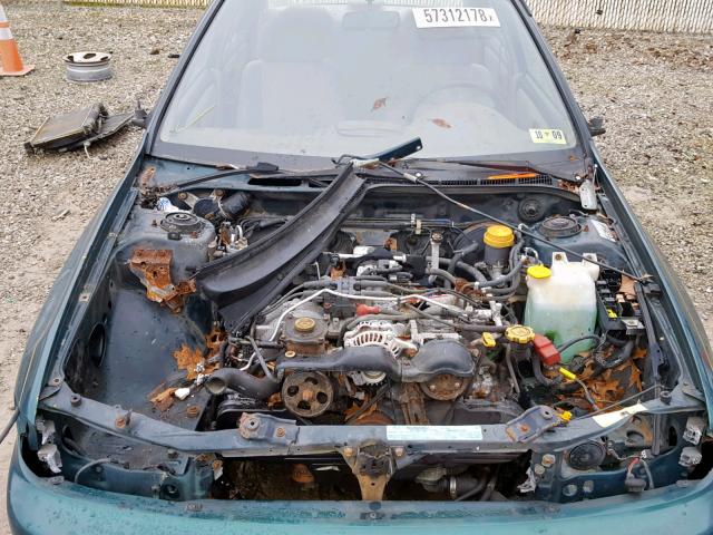 JF1GC4352YH502709 - 2000 SUBARU IMPREZA L GREEN photo 7