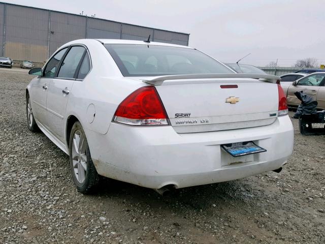 2G1WC5E35D1242013 - 2013 CHEVROLET IMPALA LTZ WHITE photo 3