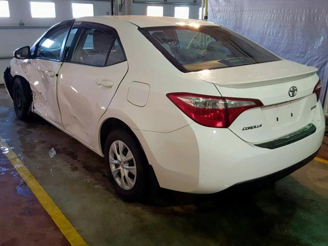 2T1BPRHE8EC018185 - 2014 TOYOTA COROLLA EC WHITE photo 3