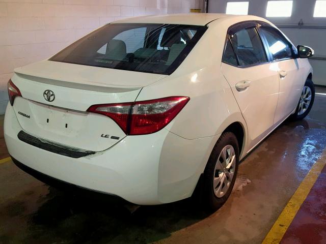 2T1BPRHE8EC018185 - 2014 TOYOTA COROLLA EC WHITE photo 4