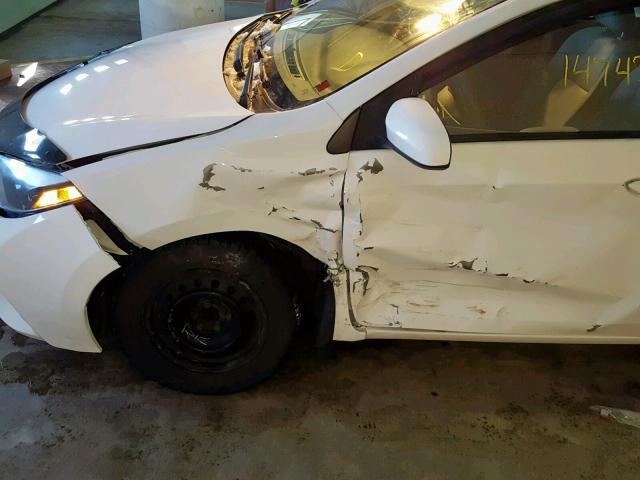 2T1BPRHE8EC018185 - 2014 TOYOTA COROLLA EC WHITE photo 9