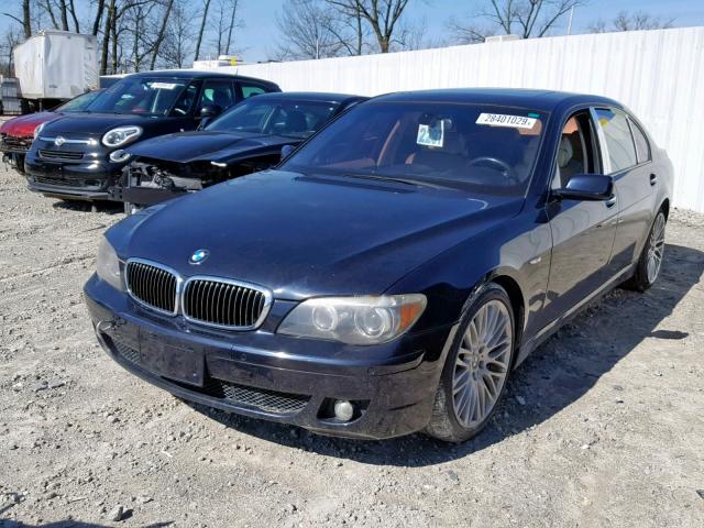 WBAHN83598DT77907 - 2008 BMW 750 LI BLUE photo 2