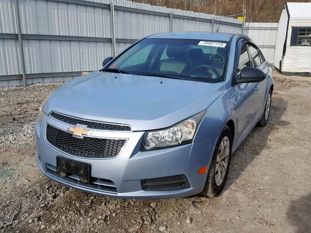 1G1PC5SH7C7206104 - 2012 CHEVROLET CRUZE LS BLUE photo 2