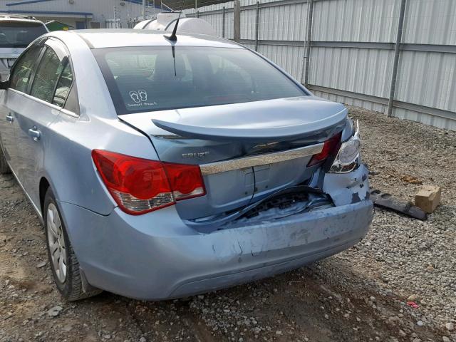 1G1PC5SH7C7206104 - 2012 CHEVROLET CRUZE LS BLUE photo 9