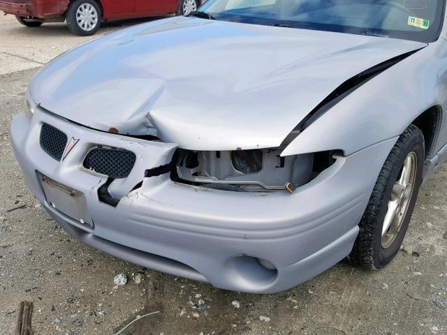 1G2WR5215YF233162 - 2000 PONTIAC GRAND PRIX SILVER photo 9
