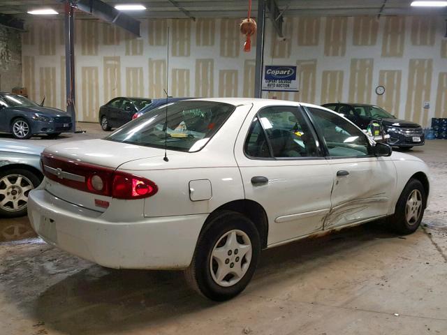 1G1JC52F937112276 - 2003 CHEVROLET CAVALIER WHITE photo 4