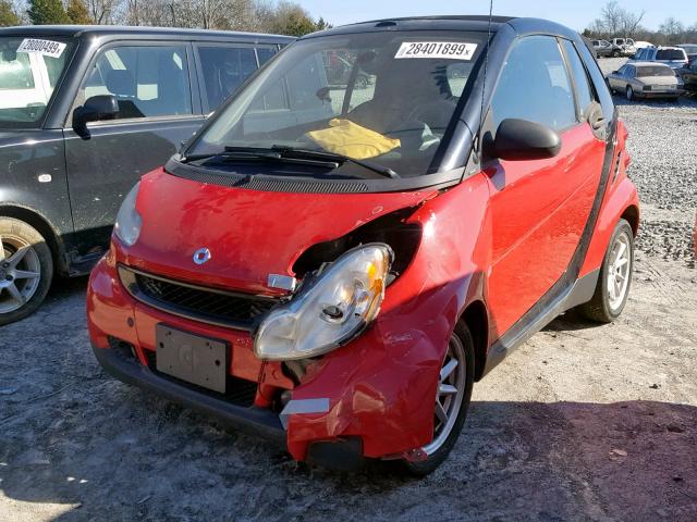 WMEEK31X79K211714 - 2009 SMART FORTWO PAS RED photo 2