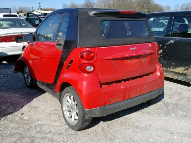 WMEEK31X79K211714 - 2009 SMART FORTWO PAS RED photo 3