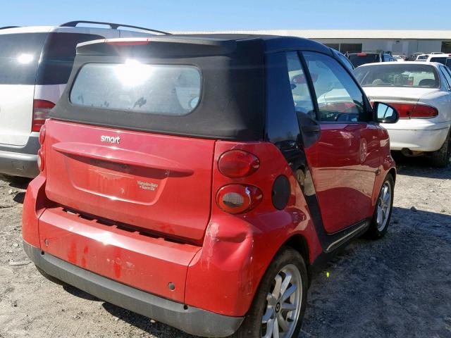 WMEEK31X79K211714 - 2009 SMART FORTWO PAS RED photo 4