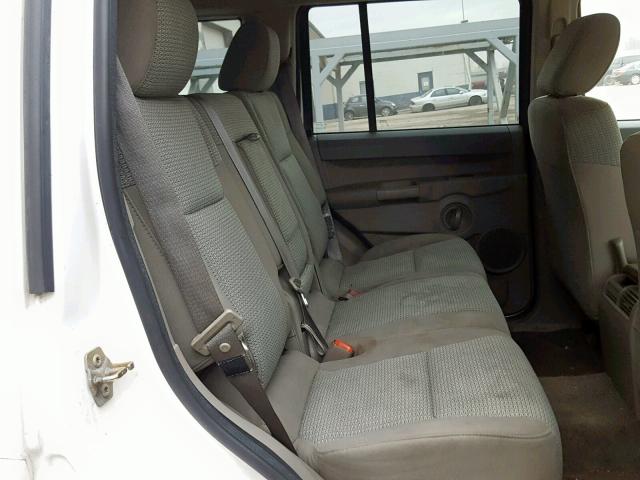 1J8HG48K66C198238 - 2006 JEEP COMMANDER WHITE photo 6