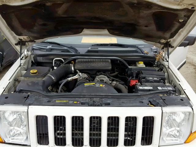 1J8HG48K66C198238 - 2006 JEEP COMMANDER WHITE photo 7