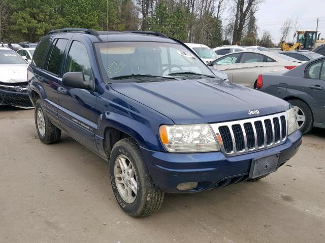 1J4GX48S92C309940 - 2002 JEEP GRAND CHER BLUE photo 1