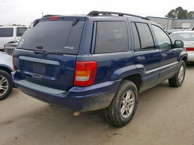 1J4GX48S92C309940 - 2002 JEEP GRAND CHER BLUE photo 4