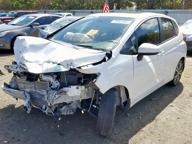 3HGGK5H82FM776167 - 2015 HONDA FIT EX WHITE photo 2