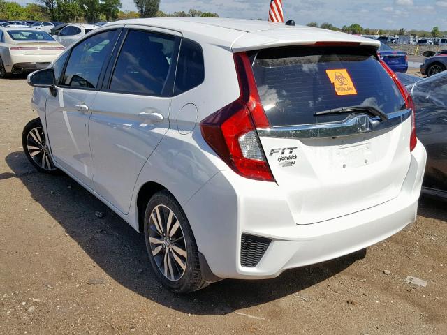 3HGGK5H82FM776167 - 2015 HONDA FIT EX WHITE photo 3