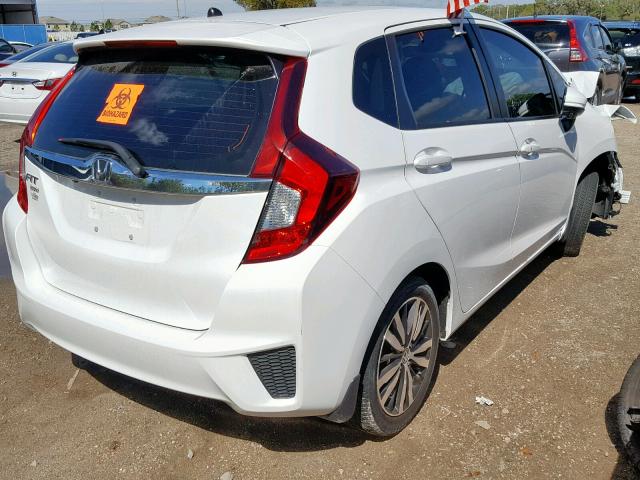 3HGGK5H82FM776167 - 2015 HONDA FIT EX WHITE photo 4