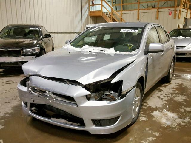 JA3AU26U68U601494 - 2008 MITSUBISHI LANCER ES SILVER photo 2