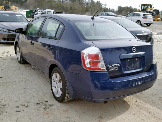 3N1AB61EX8L757727 - 2008 NISSAN SENTRA 2.0 BLUE photo 3