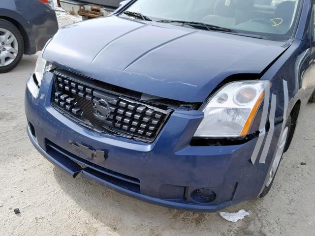 3N1AB61EX8L757727 - 2008 NISSAN SENTRA 2.0 BLUE photo 9