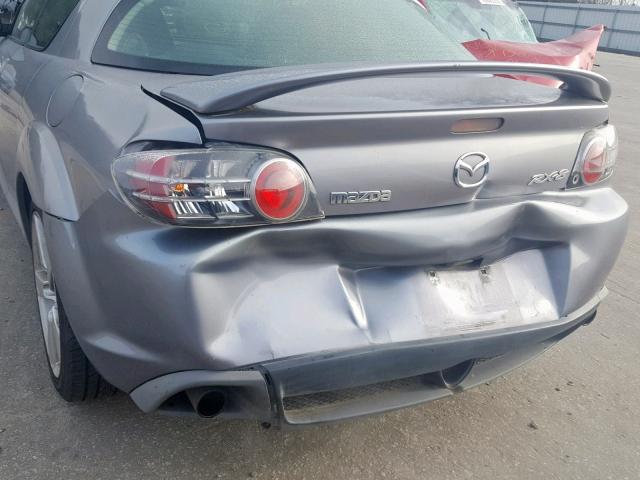 JM1FE173250158235 - 2005 MAZDA RX8 SILVER photo 9