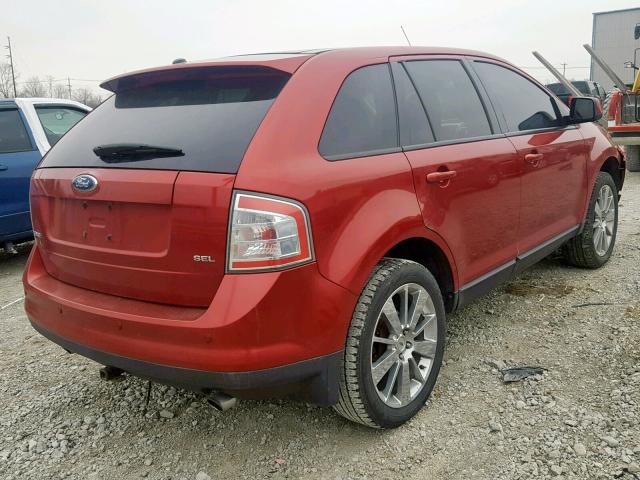 2FMDK39C07BB28172 - 2007 FORD EDGE SEL P MAROON photo 4