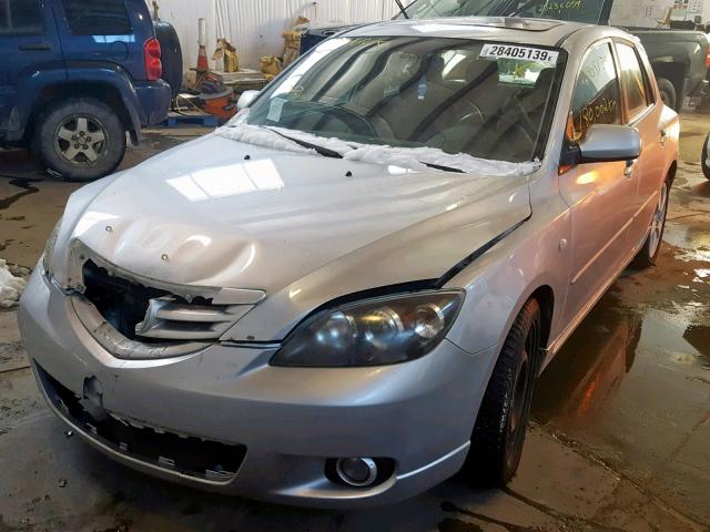 JM1BK143751251922 - 2005 MAZDA 3 HATCHBAC SILVER photo 2