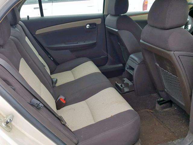 1G1ZH57B89F255387 - 2009 CHEVROLET MALIBU 1LT TAN photo 6