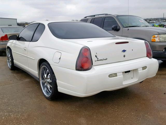 2G1WW12E949380001 - 2004 CHEVROLET MONTE CARL 白色 照片 3