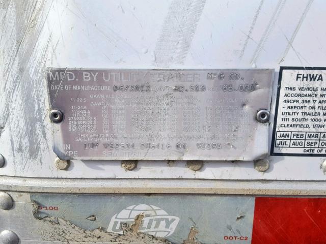 1UYVS2534DU641604 - 2013 UTILITY TRAILER Ağ foto 10