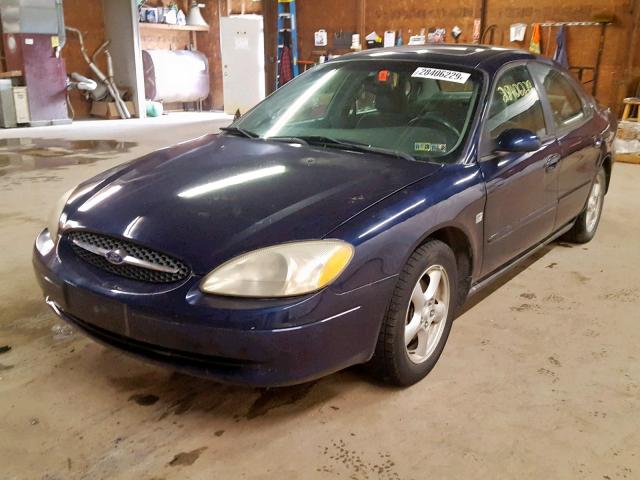 1FAFP55S32G103538 - 2002 FORD TAURUS SES BLUE photo 2