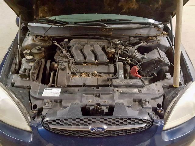 1FAFP55S32G103538 - 2002 FORD TAURUS SES BLUE photo 7