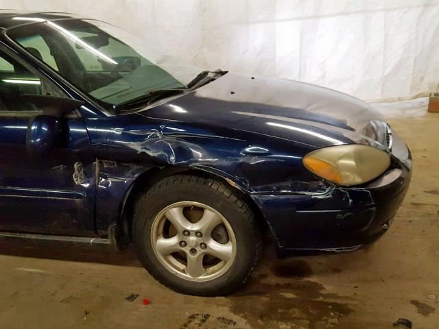 1FAFP55S32G103538 - 2002 FORD TAURUS SES BLUE photo 9