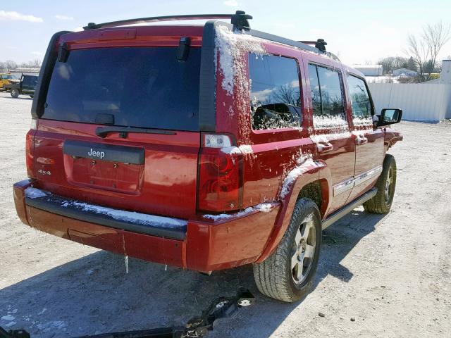 1J4RG4GK4AC145358 - 2010 JEEP COMMANDER 红色 照片 4