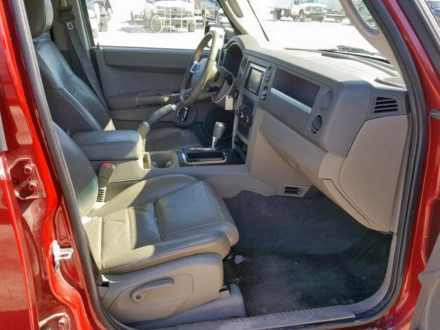 1J4RG4GK4AC145358 - 2010 JEEP COMMANDER 红色 照片 5