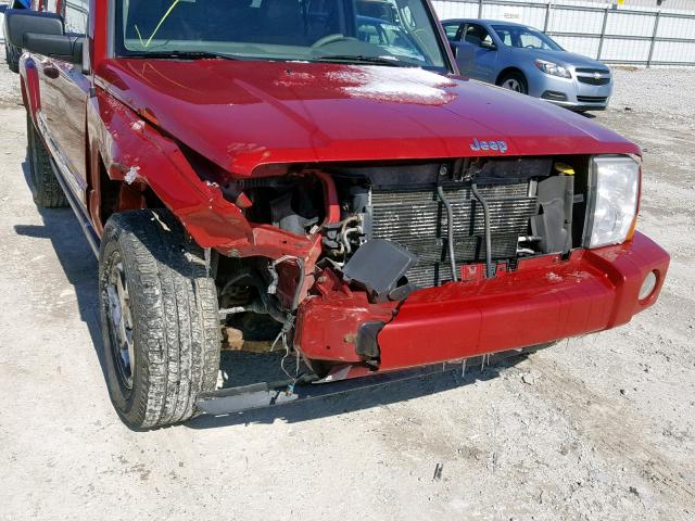 1J4RG4GK4AC145358 - 2010 JEEP COMMANDER 红色 照片 9