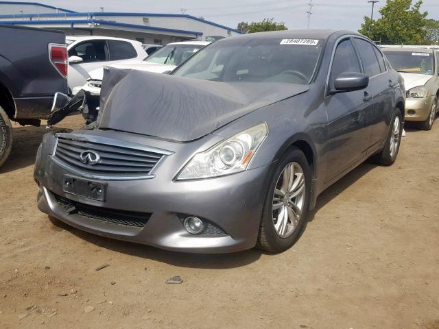 JN1CV6AP4DM711019 - 2013 INFINITI G37 BASE GRAY photo 2