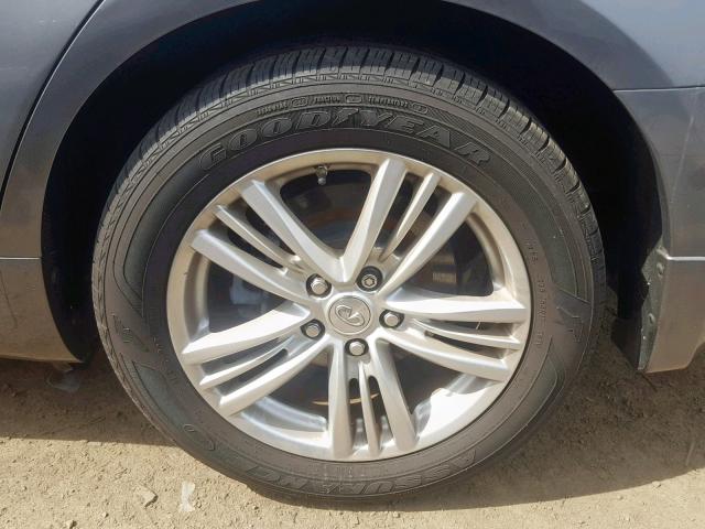 JN1CV6AP4DM711019 - 2013 INFINITI G37 BASE GRAY photo 9