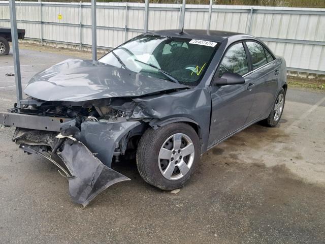 1G2ZF57B284263349 - 2008 PONTIAC G6 VALUE L GRAY photo 2