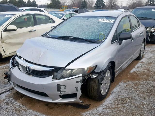 19XFA16329E028675 - 2009 HONDA CIVIC VP SILVER photo 2