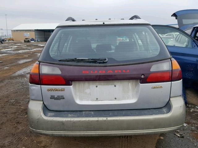 4S3BH675037616038 - 2003 SUBARU LEGACY OUT SILVER photo 9